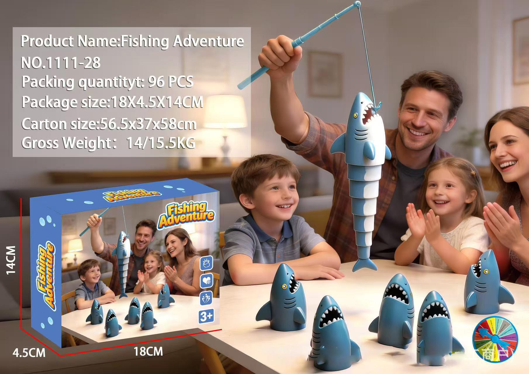 Fishing Battle Game - Paced Magnetic Fishing Toy, Multiplayer Family Board Game for Kids , Fun Party & Stress Relief Activity