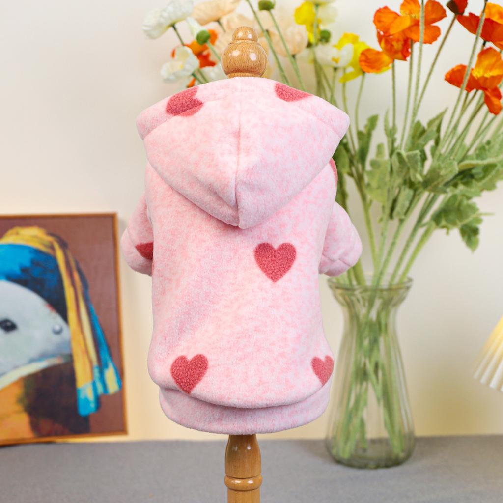 Pet circle, dog small dog clothes, cat clothing, autumn and winter Valentine's Day love collection