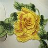 DIY Handmade Embroidery Floral Leaves Appliques Polyester Fiber Floral Patches  Wedding Decoration