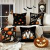 Halloween-themed Pumpkin & Ghost PillowsSuitable for Sofa Car Bedroom Decorative Cushion Cover Pillow Cover