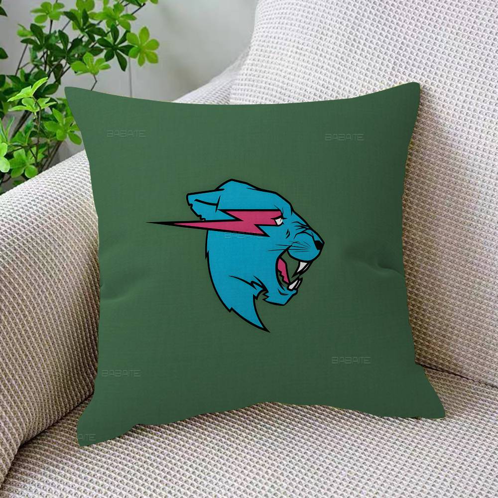 Game Blogger MrBeasts Cushion Cover Decorative Pillow Sofa Home Decor Case Pillow Cases