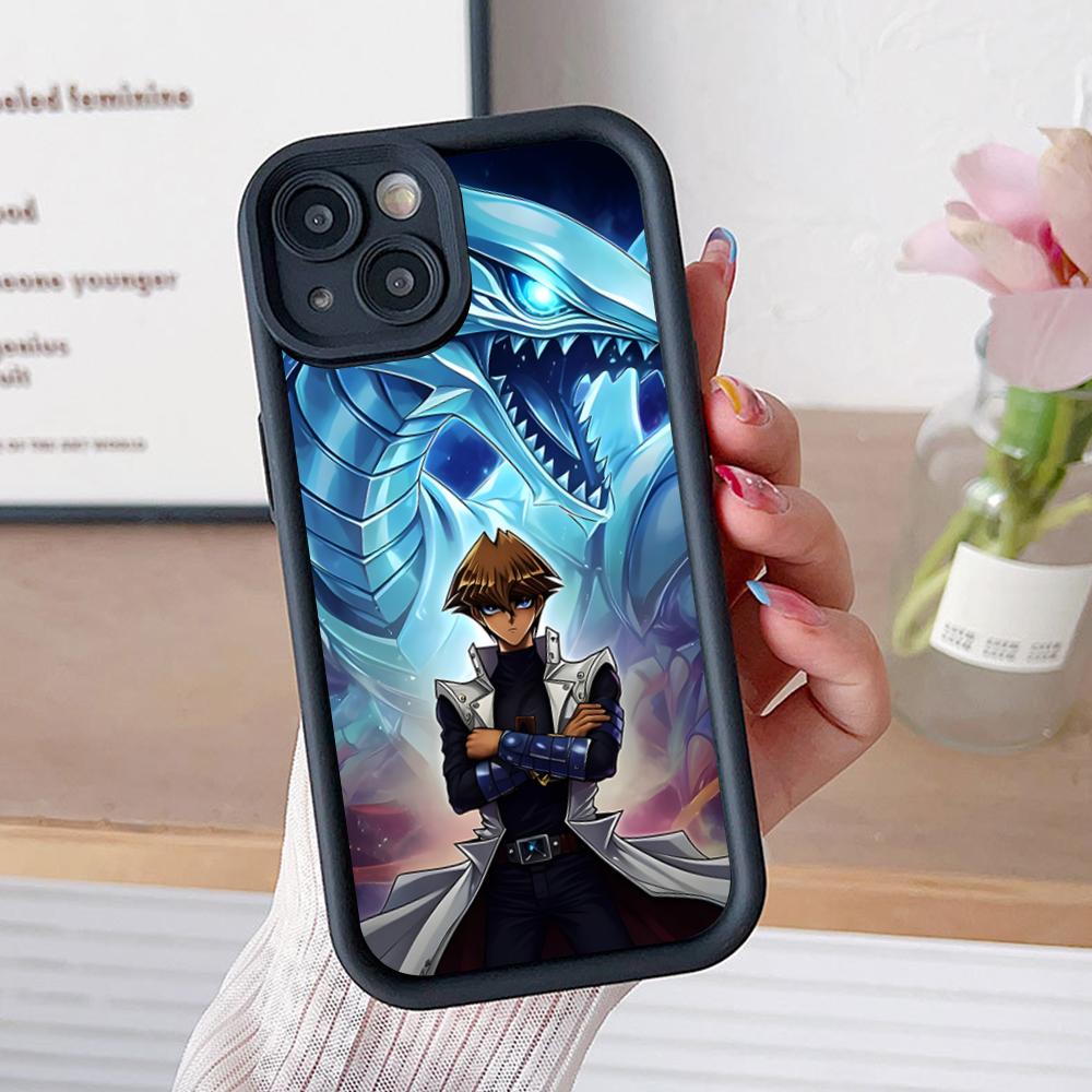 Yugioh Seto Kaiba Phone Case for iPhone 17 16 15 14 13 12 11 Air Pro Max Plus Black Soft TPU Shockproof Cover