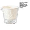 Flowerpot PET Highly Transparent Self-Watering Planter with Glacier Pattern Double-Layer Design Breathable Inner