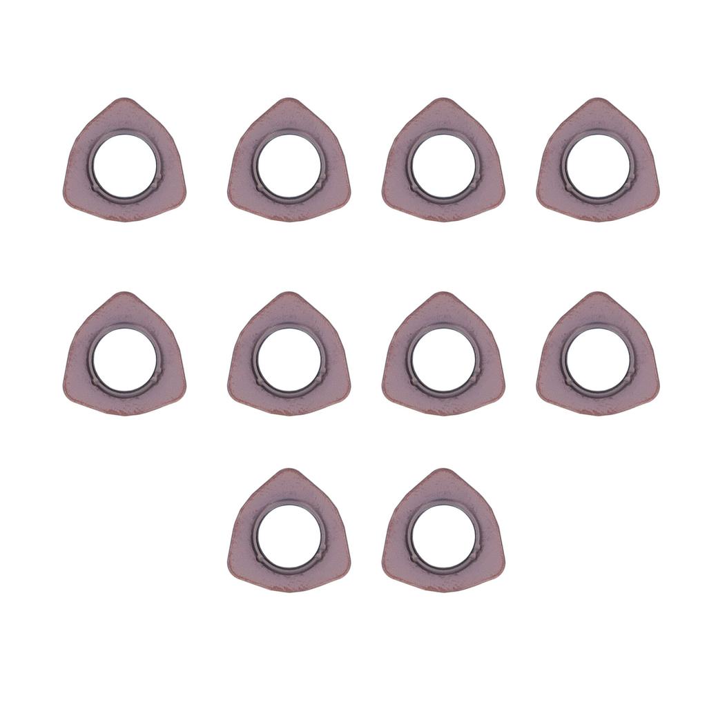 10 Pcs Carbide Turning Inserts Bronze Coated Lathe Milling Cutter for Steel Machining