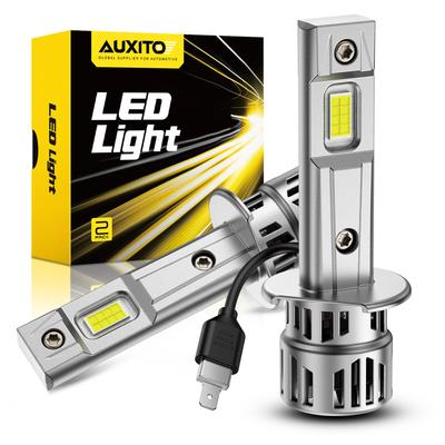 פנס קדמי LED AUXITO H1 6500K לבן נפיץ תואם לבדיקת רכב