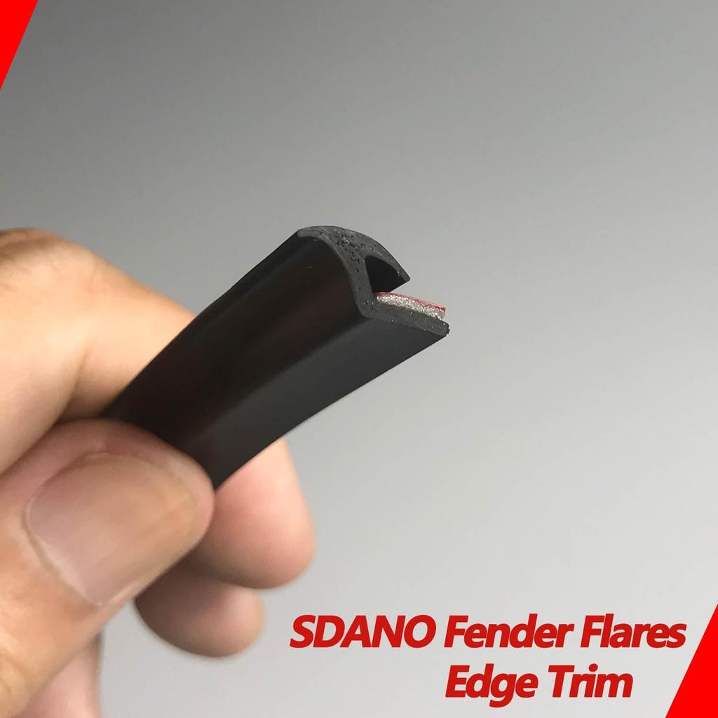 Fender Flares Edge Trim, Fender Flare Rubber Seal For Car And Truck Wheel Wells, Rubber Gasket For Fender Flares Universal, Bonds W/Automotive-Grade