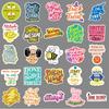 50 Inspirational English Mottos Doodle Personalized Suitcase Laptop Car Refrigerator Decoration Stickers