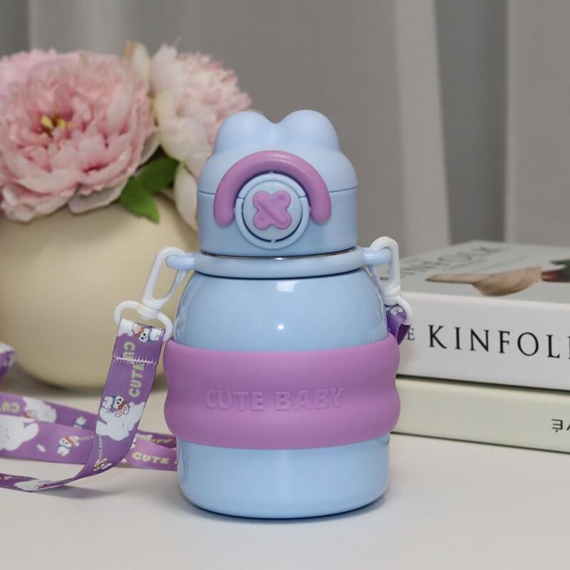 Shangqi Kids Stainless Steel Insulated Water Bottle with Straw