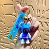 Creative Cartoon Bear Keychain Pendant with Lanyard - Fun Bag Accessory