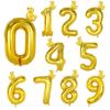 2Pcs Mini Duck Shape Foil Balloons Set Golden 40inch Number Balloon 0-9 Kids Birthday Party Deco Baby Shower Air Globos Gifts