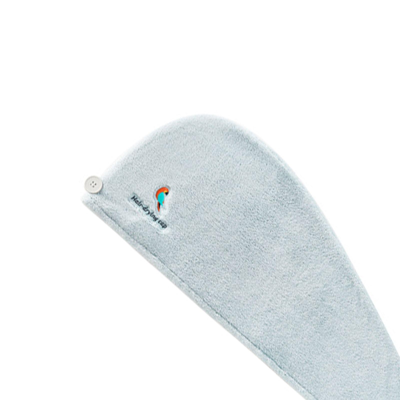 

Полотенце-обертывание для волос Быстросохнущее Коралловый флис Регулируемый размер Дышащее Удобное для женщин Светло-голубой Попугай