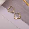 2024 Women's Luxury Silver Square Ear Cuffs & Hoop Earrings