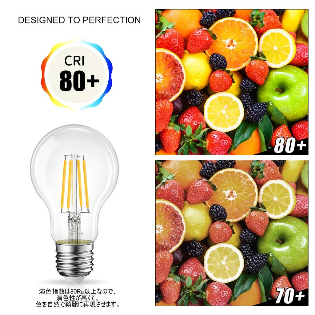 LVWIT LED Bulbs, E26 Base, 1521LM, 10.5W Filament Bulb, Equivalent to a 100W Incandescent Bulb, 2700K Warm White, A60 Clear Type, Retro Light Bulbs,