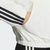 Adidas 3-Stripes Series Striped Design Sports Casual Hoodie Jacket Women Jackets White JW4644