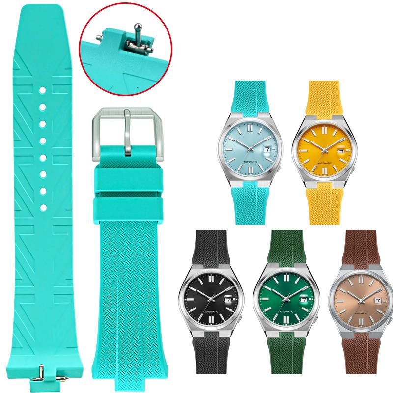 Advanced FKM Fluoro Rubber Watch Strap 9mm For Citizen TSUYOSA Collection NJ0150 NJ0151ME Silicone Watchbands Men Women Bracelet