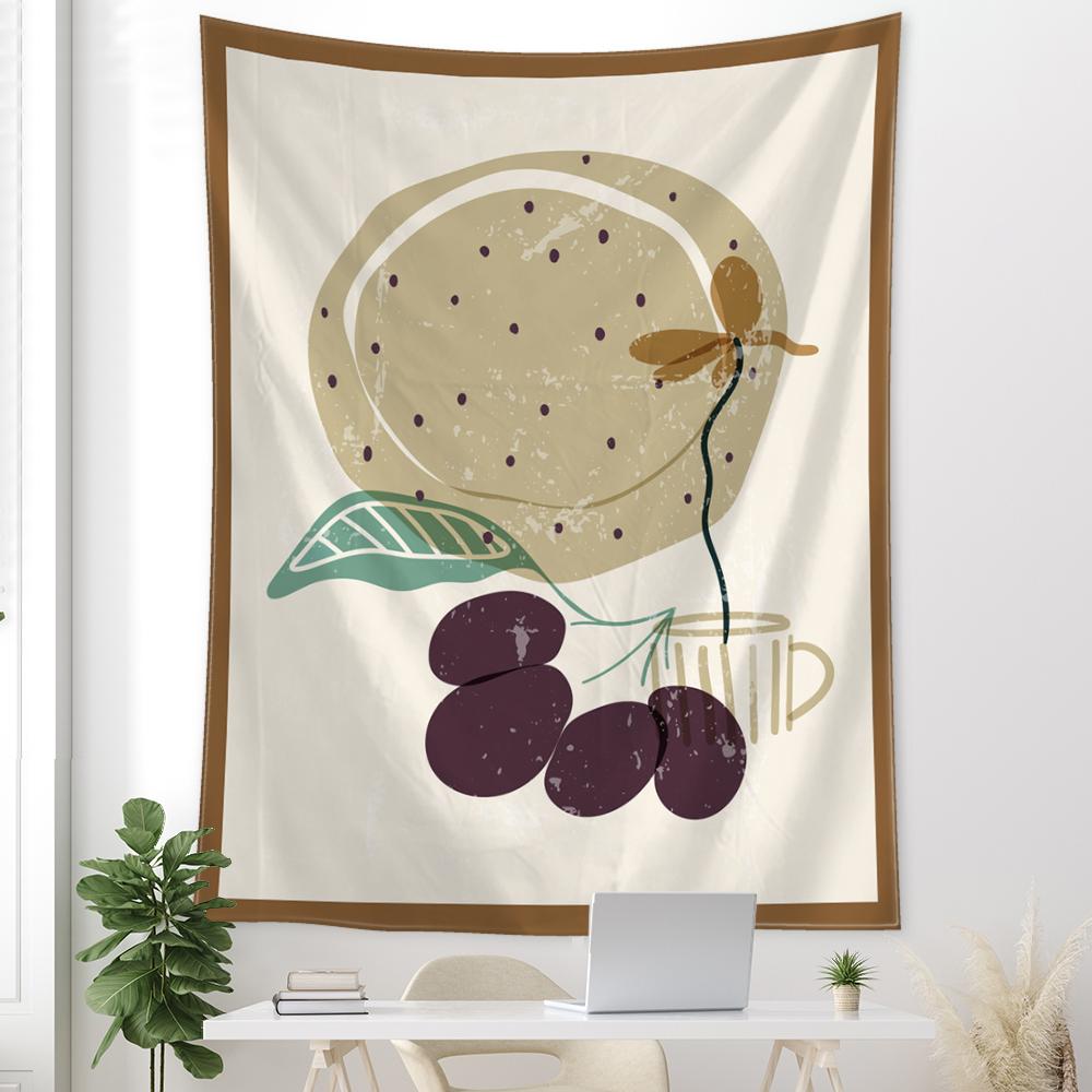 Tapestrie Ilustrație Abstractă Agățat de Perete Vrăjitorie Misterios Minimalist Hippie Pânză de Fundal Decor Acasă