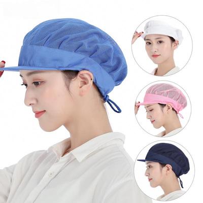 Breathable Adjustable Mesh Chef Hat - Dustproof Protective Design for Men & Women