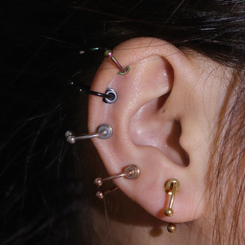 2pc Women Fake Piercing Nose Ring Hoop Septum Non Piercing Nose Clip Rock HipHoop Stainless Steel Magnet Punk Body Zircon