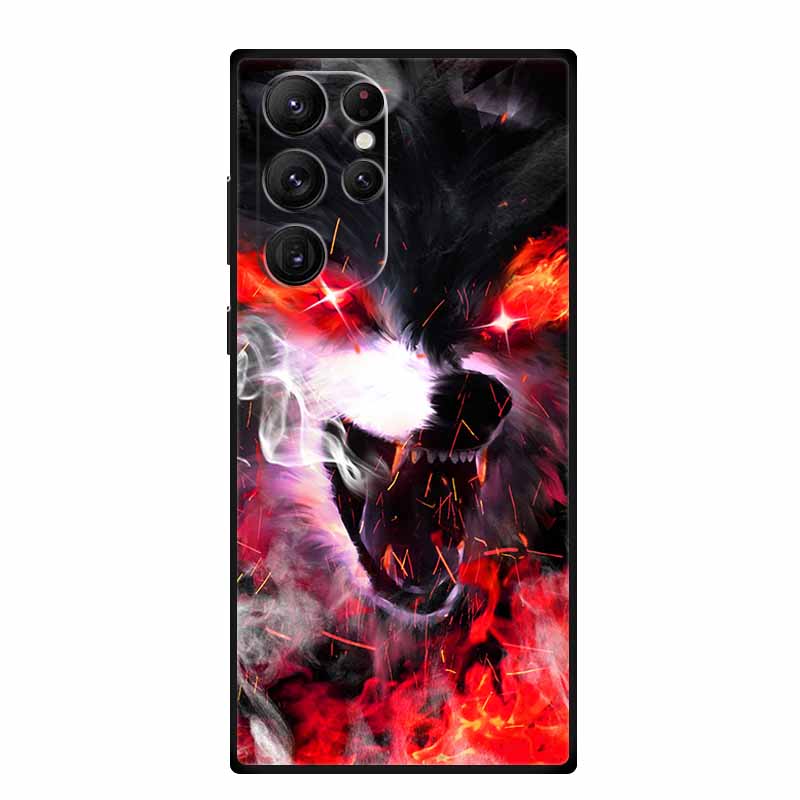 For Samsung S25 Ultra 5G Cases S25 Plus Wolf Lion Soft TPU Silicone Phone Case for Samsung Galaxy S25 5G Back Cover S25+ Painted