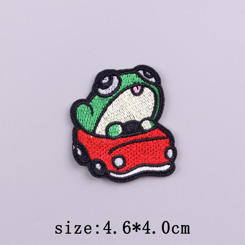 Hip Hop Animal Patch Iron On Patches On Clothes Little Yellow Duck Embroidery Patches For Clothing Stripe Badges Stickers Decor