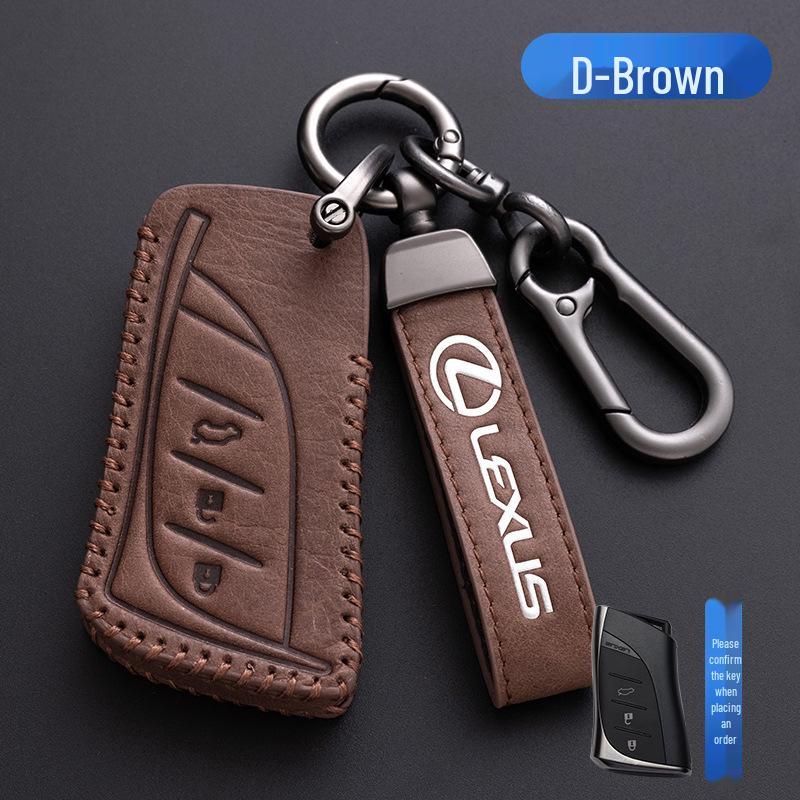 Husă cheie Lexus pentru GS IS ES200 NX RX300 CT200h - Geantă din piele cerată cu ulei