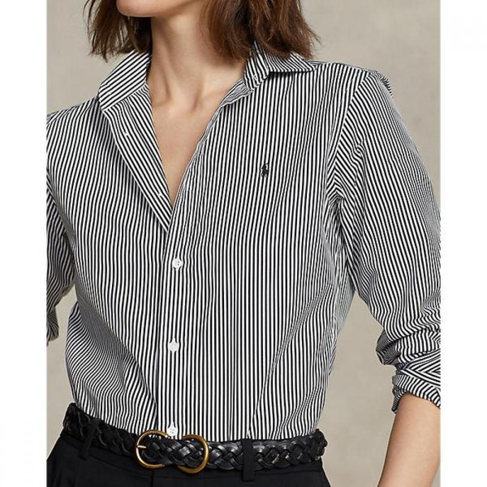 Polo Ralph Lauren Women S Striped Cotton Shirt  wmpoShtndo20334999 