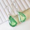 CERTIFIED Fancy Natural Green Emerald 925 Sterling Silver Stone 68 Ct Earring MY.ER-37-NS