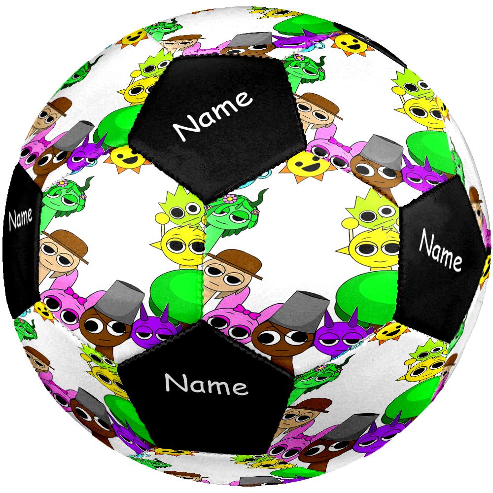 Custom Name Sprunki Theme Size 5 Soccer Ball, Suitable for Both Indoor and Outdoor Matches, a Gift Suitable for Everyone.