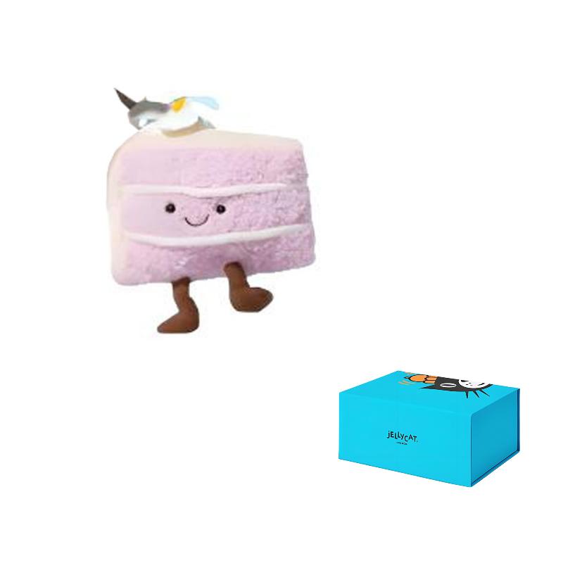 JELLYCAT Fun Food Series Magnolia Taro Cake Shanghai Limited Doll Plush Doll Small Height