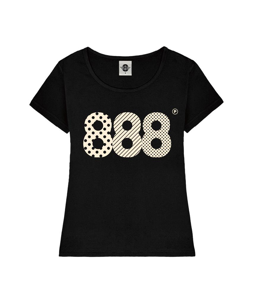 PRIMATE Aspect Number.888 Women'S U-Neck Slim Fit Short Sleeve T-Shirt 6 Colors