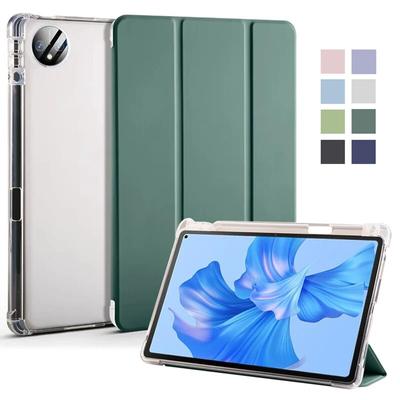 Flip Läderfodral för Huawei Matepad Pro 11 Fodral 2023 Trifold Leather Soft Back Stand Tablet för Huawei Matepad Pro 11 2022 Fodral med pennhållare