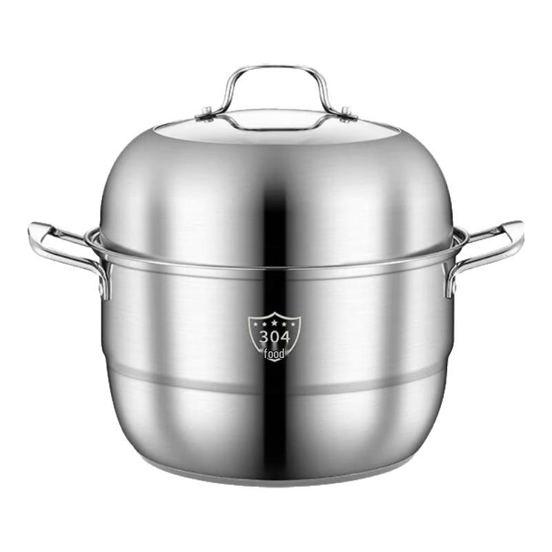 Jingqingfu 304 Stainless Steel Multi-Layer Steamer & Soup Pot