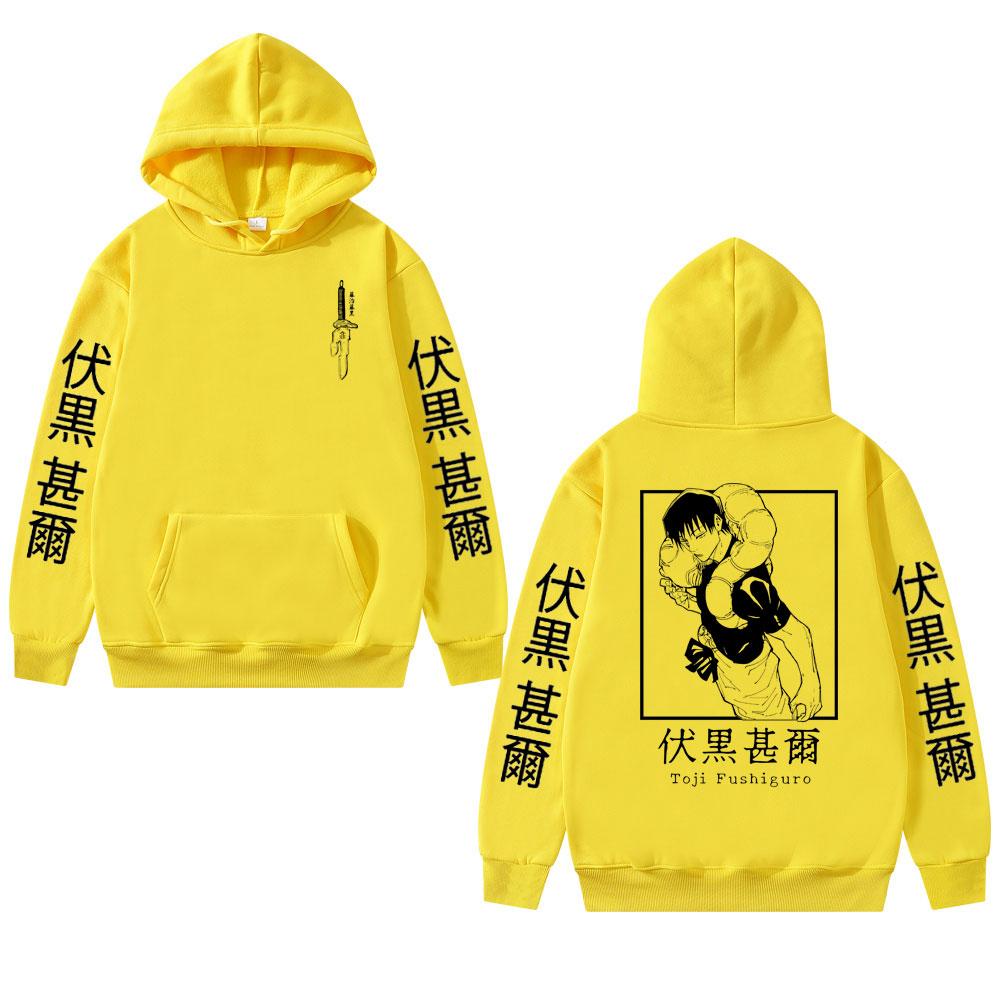 Anime Jujutsu Kaisen Fushiguro Toji Graphic Hoodies Oversized Hooded Sweatshirt Long Sleeves Cotton Hoodie Men Women Clothes