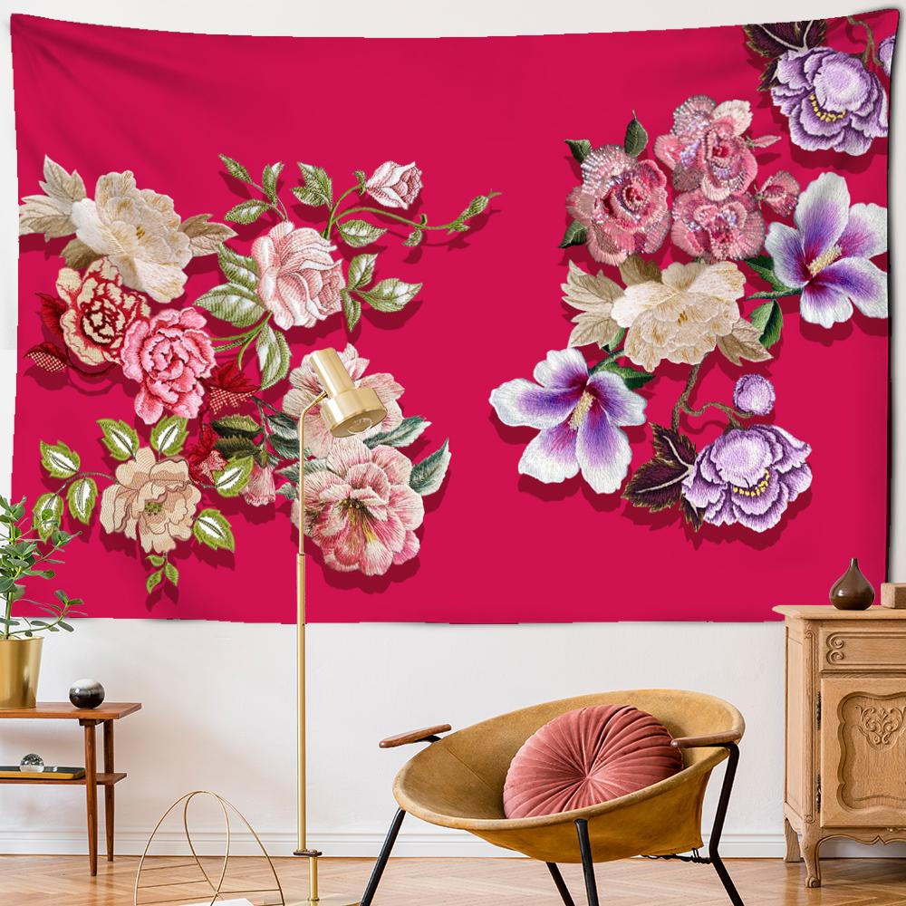 Flower Tapestry Wall Hanging Mandala Bohemian Hippie Witchcraft Art TAPIZ Dormitory Living Room Decor