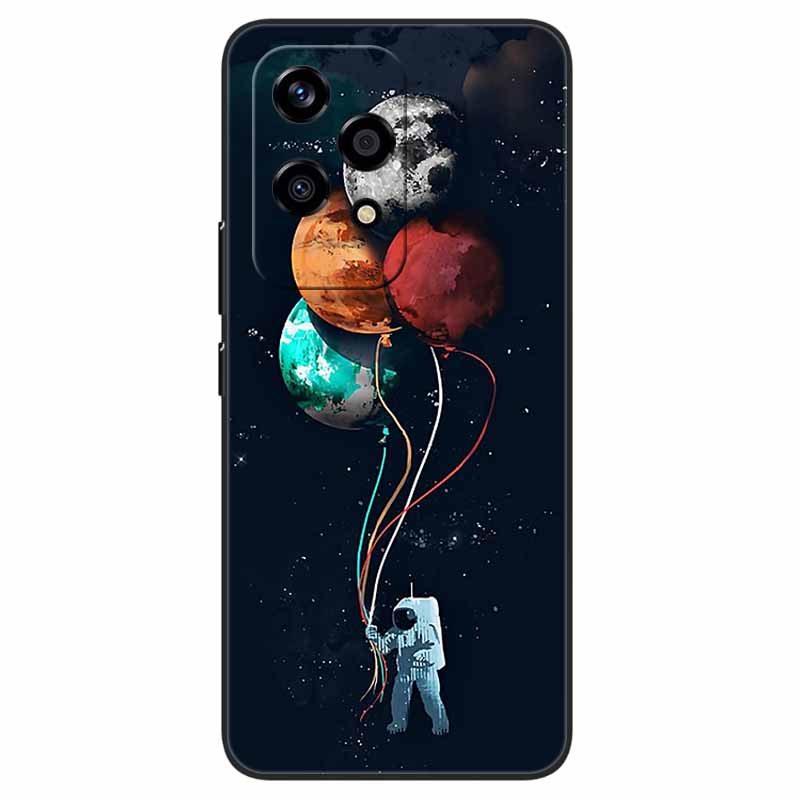 For Honor 200 Lite Case Animlas Painted Cool Silicon Black Soft Bumper for Honor 200Lite Phone Cases Wolf Cartoon TPU Shells Bag
