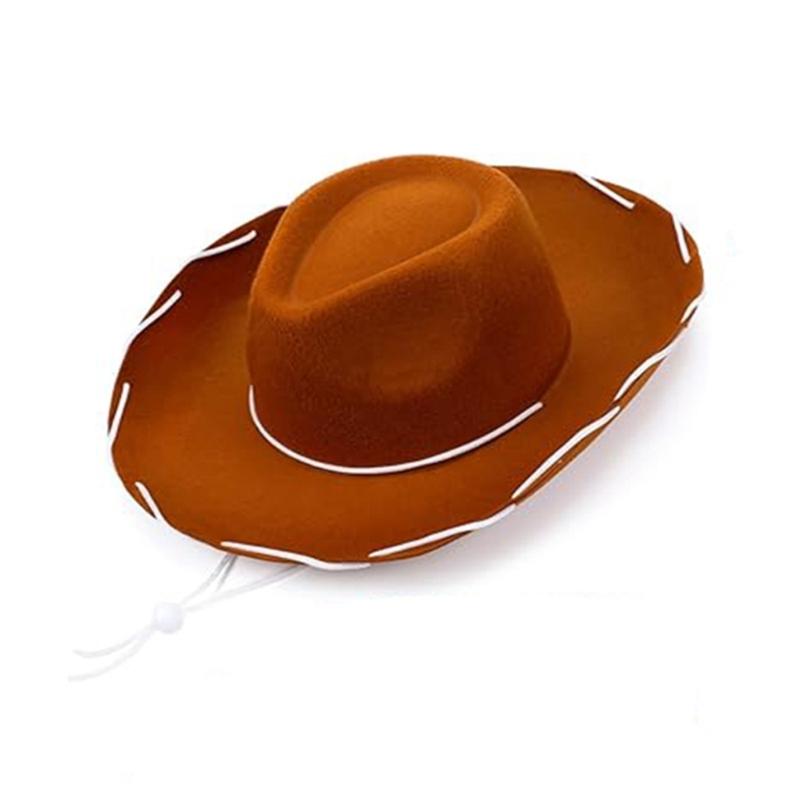 Western Hat Square Scarf Suit Adjustable Jeans Hat Beach Vacation Stylish Hat for Casual Wear and Themed Parties