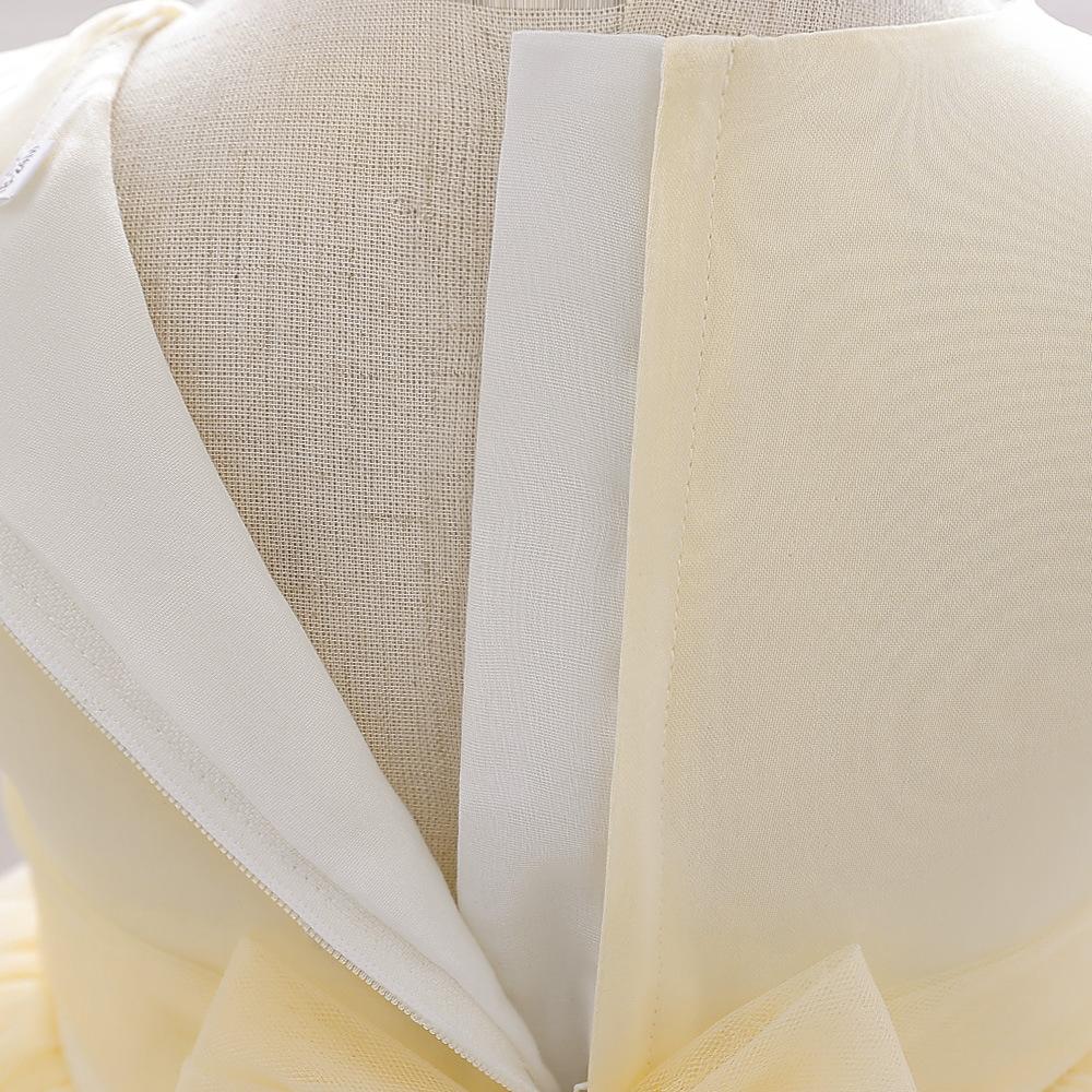 Holčička Růžové šaty Elegantní Princezna Narozeninová párty Plesové šaty Volánky pro děti Večerní Luxusní šaty Slavnostní kostýmy