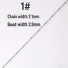 Stainless Steel Bead Ball Chain Bracelet Necklace Kit - DIY Jewelry Accessories