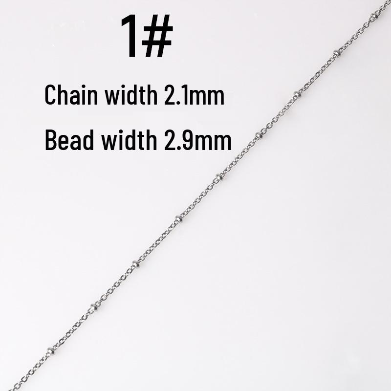 Stainless Steel Bead Ball Chain Bracelet Necklace Kit - DIY Jewelry Accessories