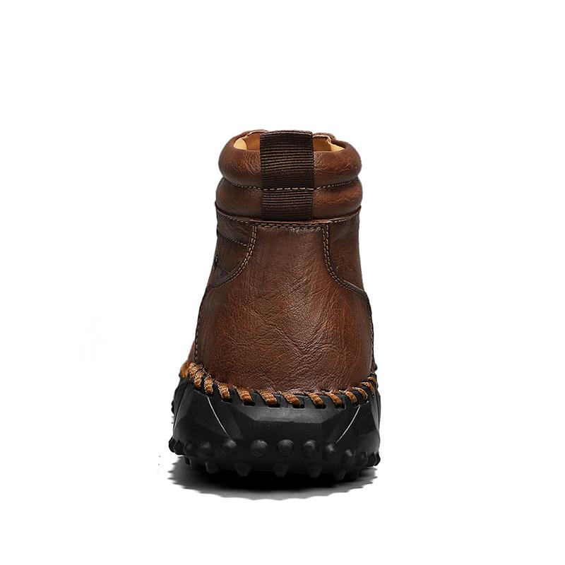 Autumn/ Winter Genuine Leather Men Shoes Waterproof Outdoor Men Boots Comfortable Men Walking Hiking Boots