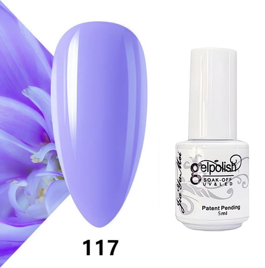 GELPOLISH Nail Art Set: Base, Top Coat, Transparent & White Gel Polishes