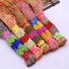 Women Girls Jewelry Gift DIY Hand-Making Cotton Rope Bracelets Random Color