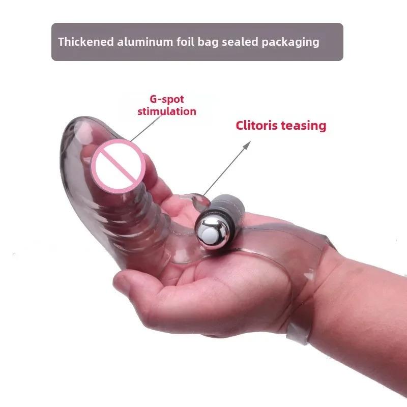 Vibrating Finger Cover for Couples – G-Spot &Clitoral Stimulator Flirting Vibration Toy, Adult Sex Accessory (Finger Condom)