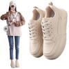 Thick-soled Little White Shoes Women's Versatile Spring and Autumn Muffin Breathable Casual Sports Board Shoes
