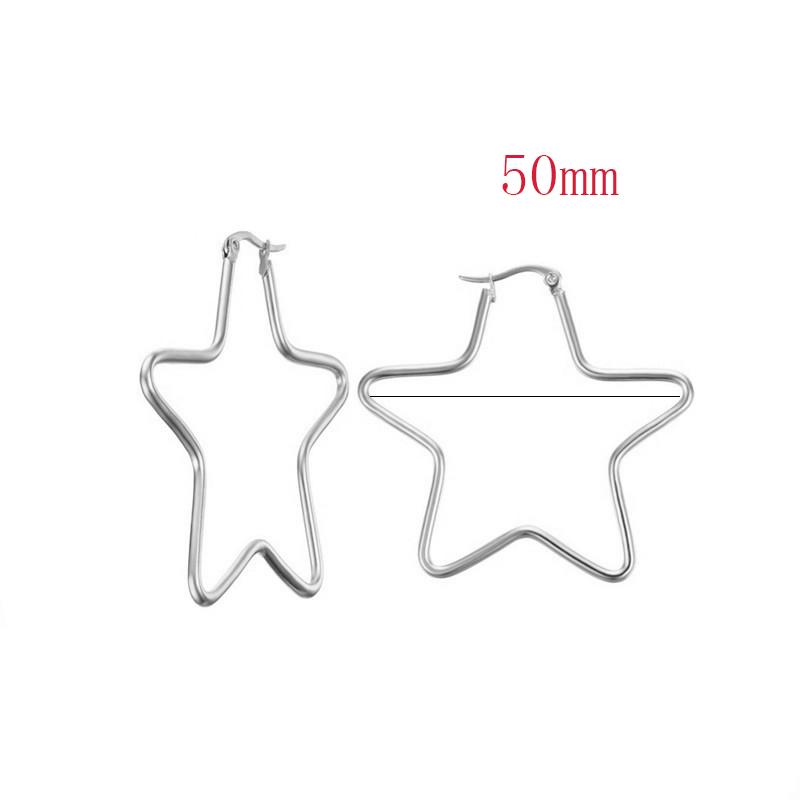 

1Pair Lovely Women Personality Exaggerated Hollow Five Star Earring Cuff For Girl Birthday Jewelry Gift, Jewelry