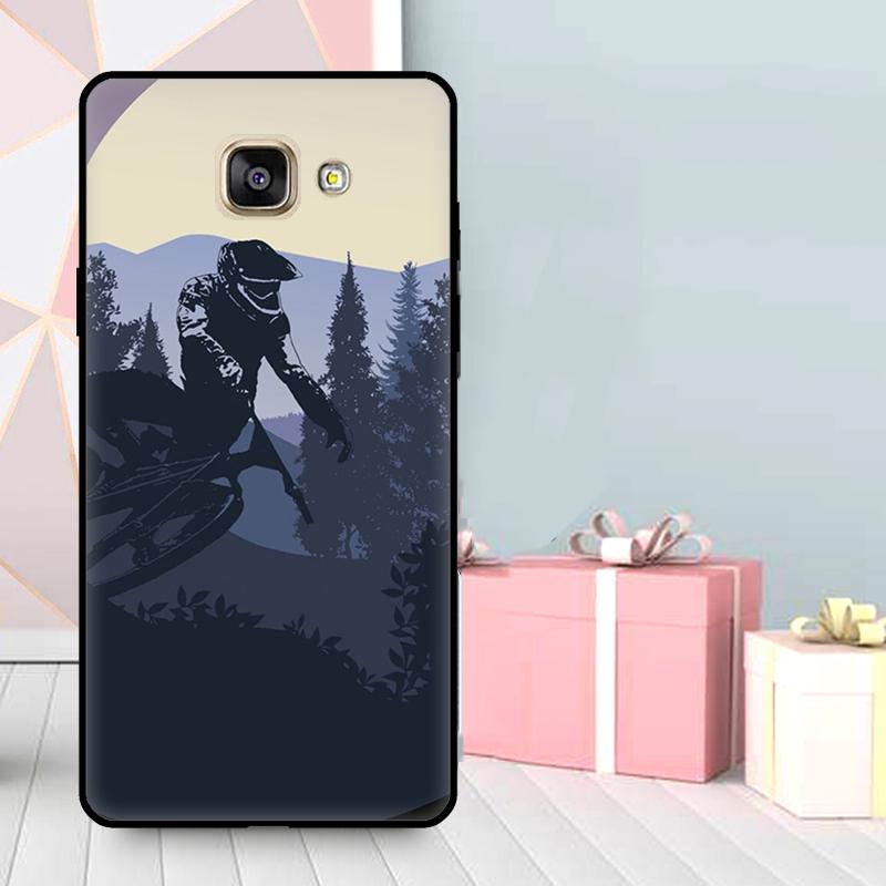 Bike Cycling Art Case For Samsung Galaxy A3 A5 2016 2017 A6 A7 A8 A9 2018 J1 J3 J4 J5 J6 Plus J7 J8 Cover