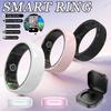 New Smart Ring With Box Heart Rate Stress Monitoring Men Womenes Smartring Gesture Control Waterproof Health Sports Rings