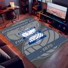 1pc BIRMINGHAM CITY LOGO Print Area Rug - Soft,Washable Non-Slip Indoor Mat for Office Chairs,Living Room,Home Office Decorative Rug