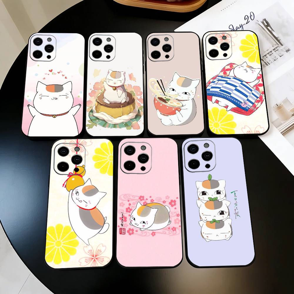Natsumes Book N-Nyanko S-sensei Phone Case Silicone Soft For IPhone 17 16 15 14 13 12 11 X XR Plus Pro Max Plus