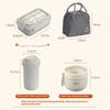 Lunch Box Tableware Set Girls' Light Food Weight Loss Separated Microwave Oven Lunch Box Students School Office Bento Box